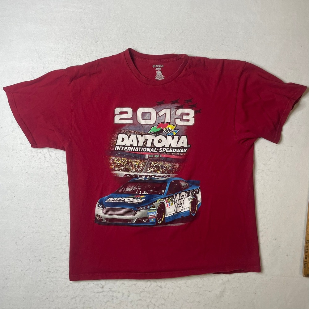 2013 Daytona International Speedway NASCAR Racing‎ T Shirt 2XL Red